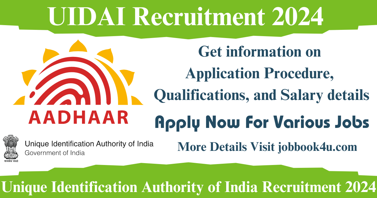 UIDAI Recruitment 2024