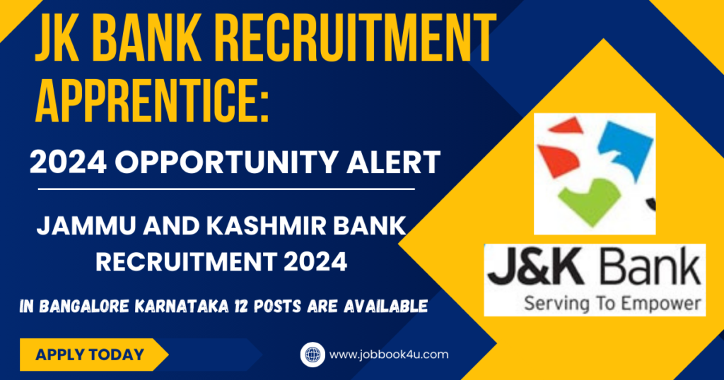 JK Bank Recruitment Apprentice
