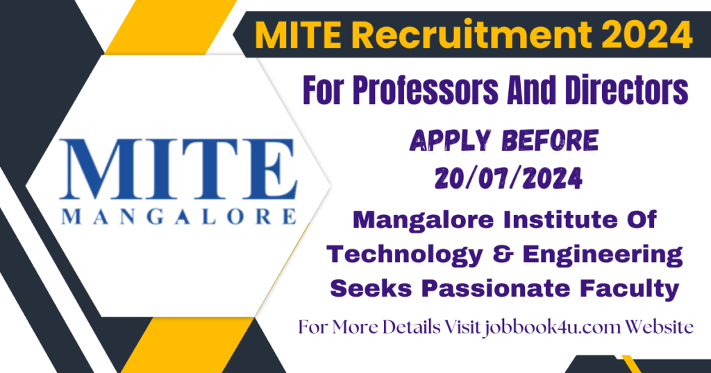 MITE Recruitment 2024